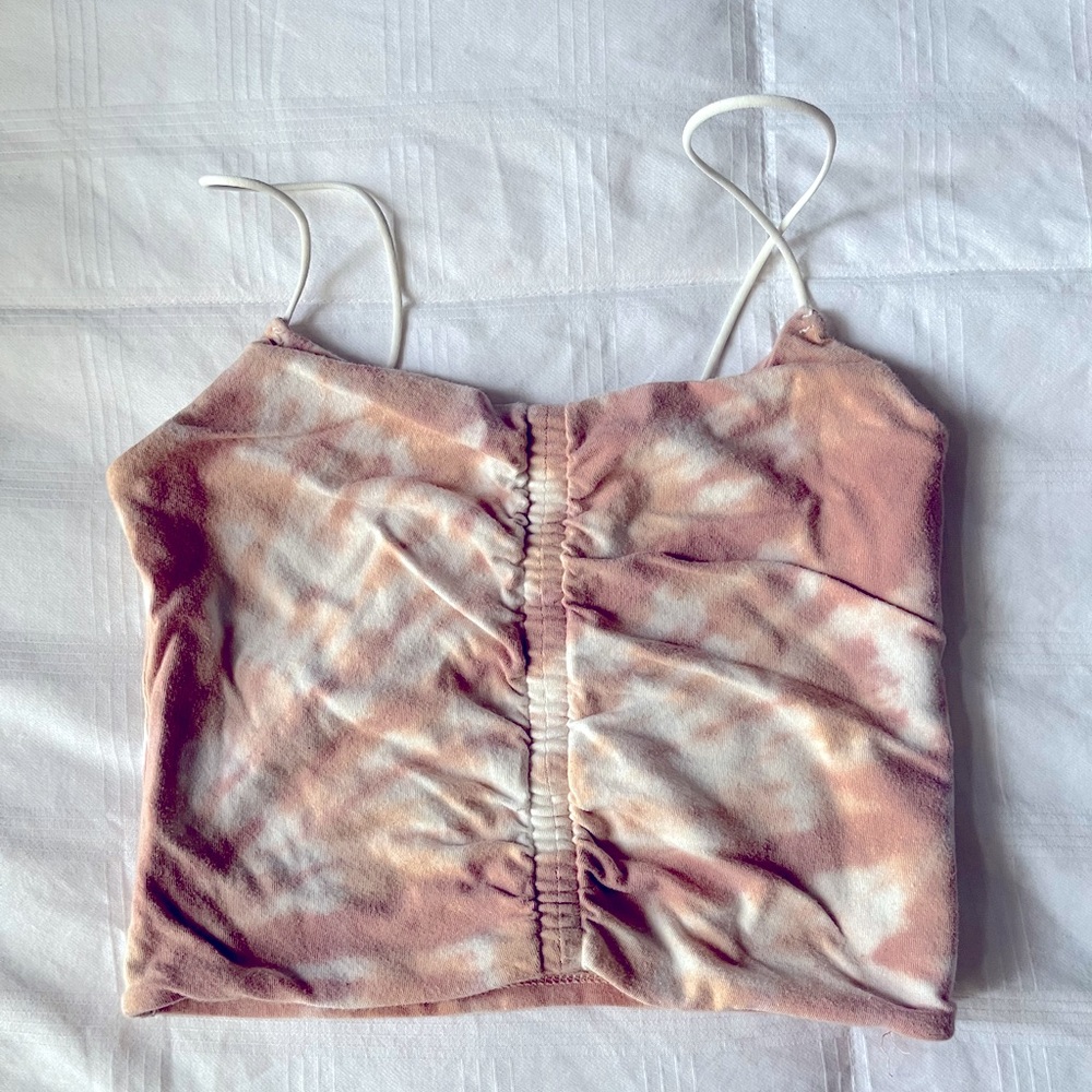 Aeropostale Tie Die Bungee Cami Top